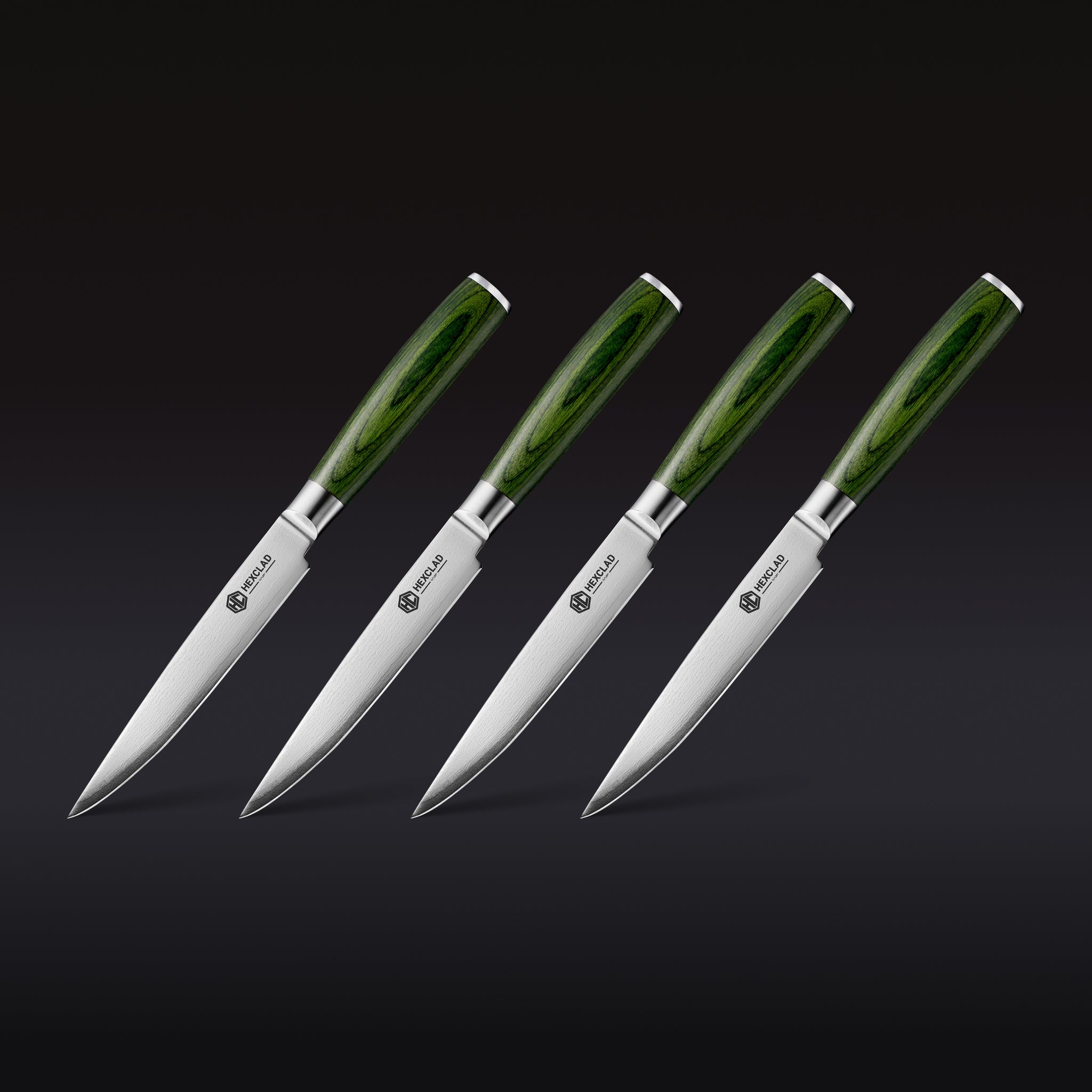 Damascus_Steel_Steak_Knife_Set_4-pc_Green