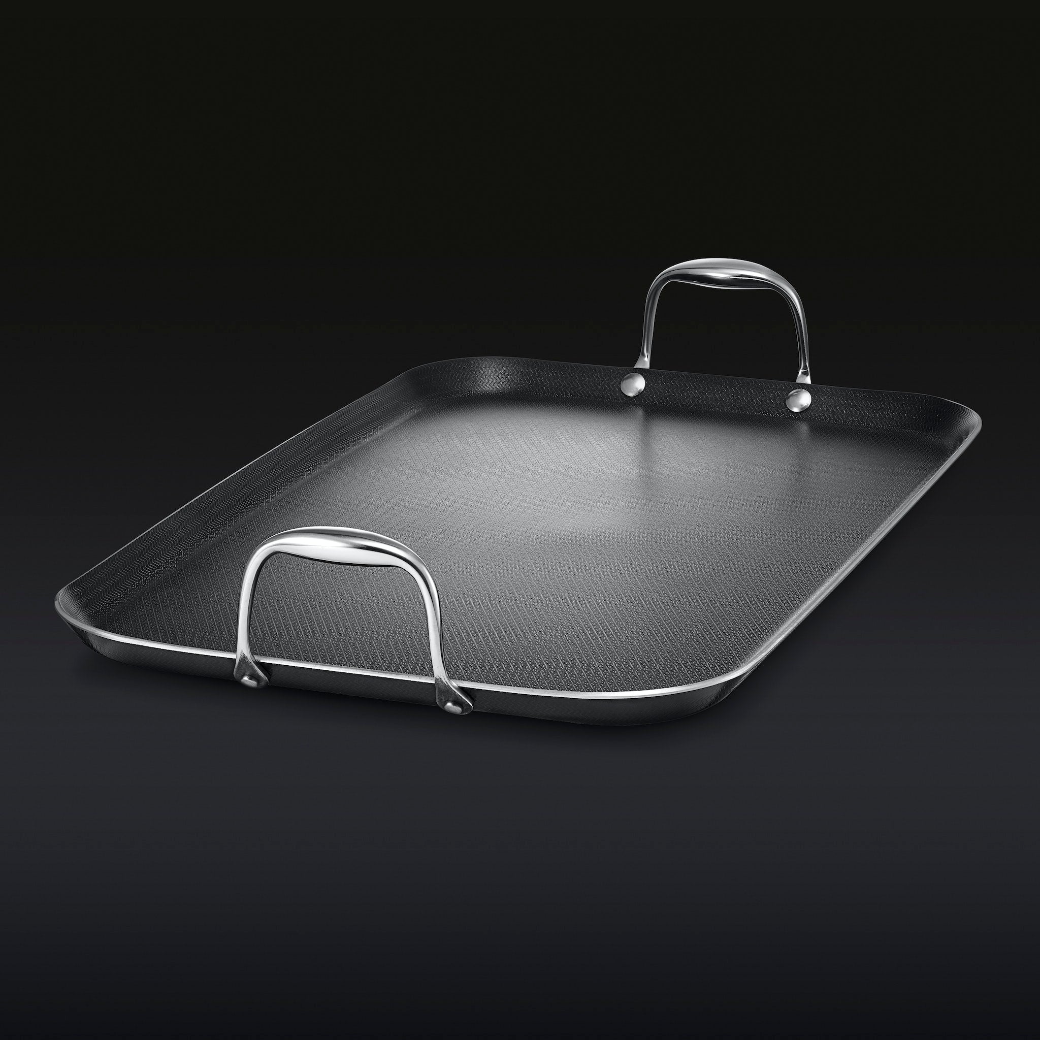 HexClad_DoubleGrillPan_34View_BLACK