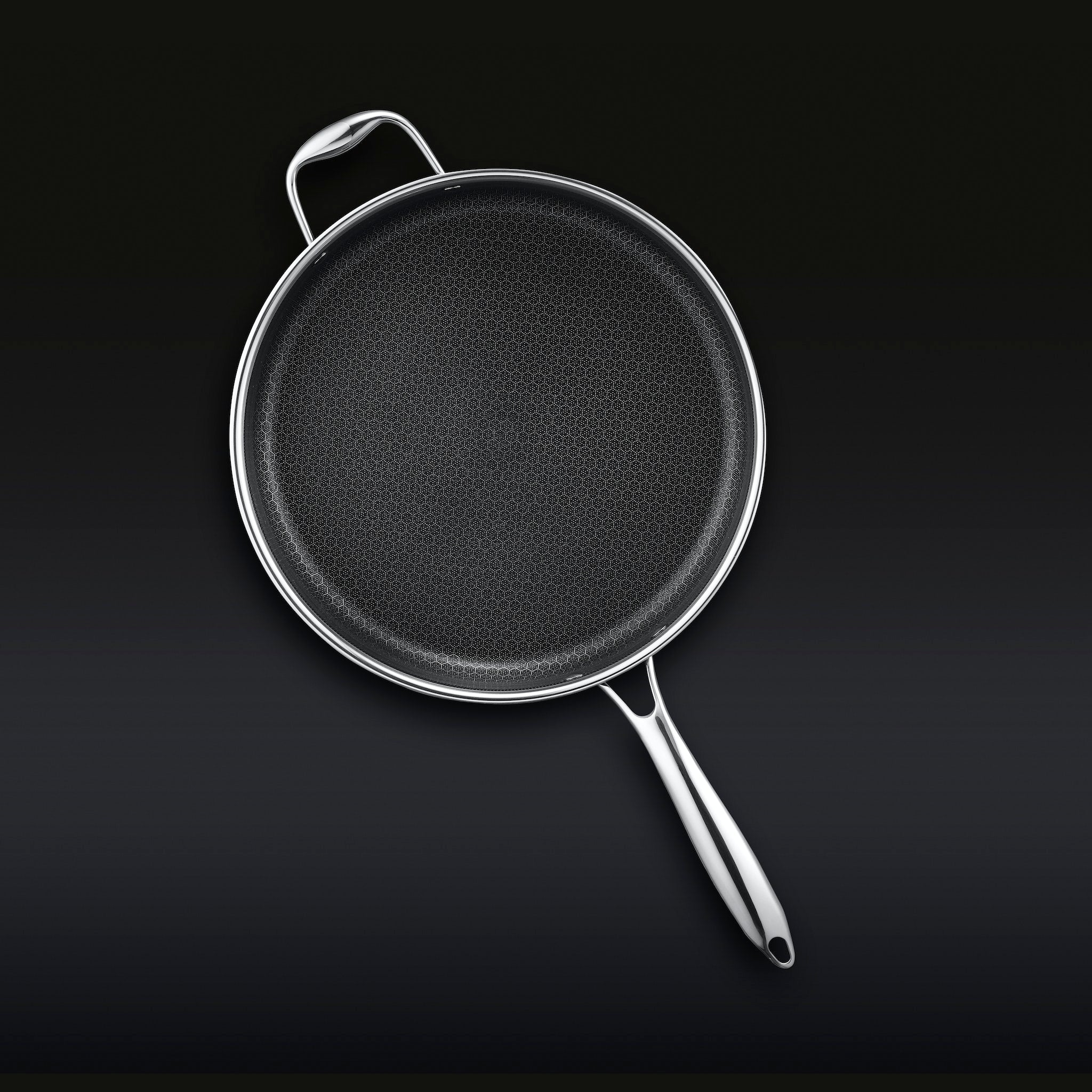 Hexclad_12InchPan_Overhead_Body_BLACK
