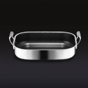 Hexclad Small Hybrid Roasting Pan with Rack